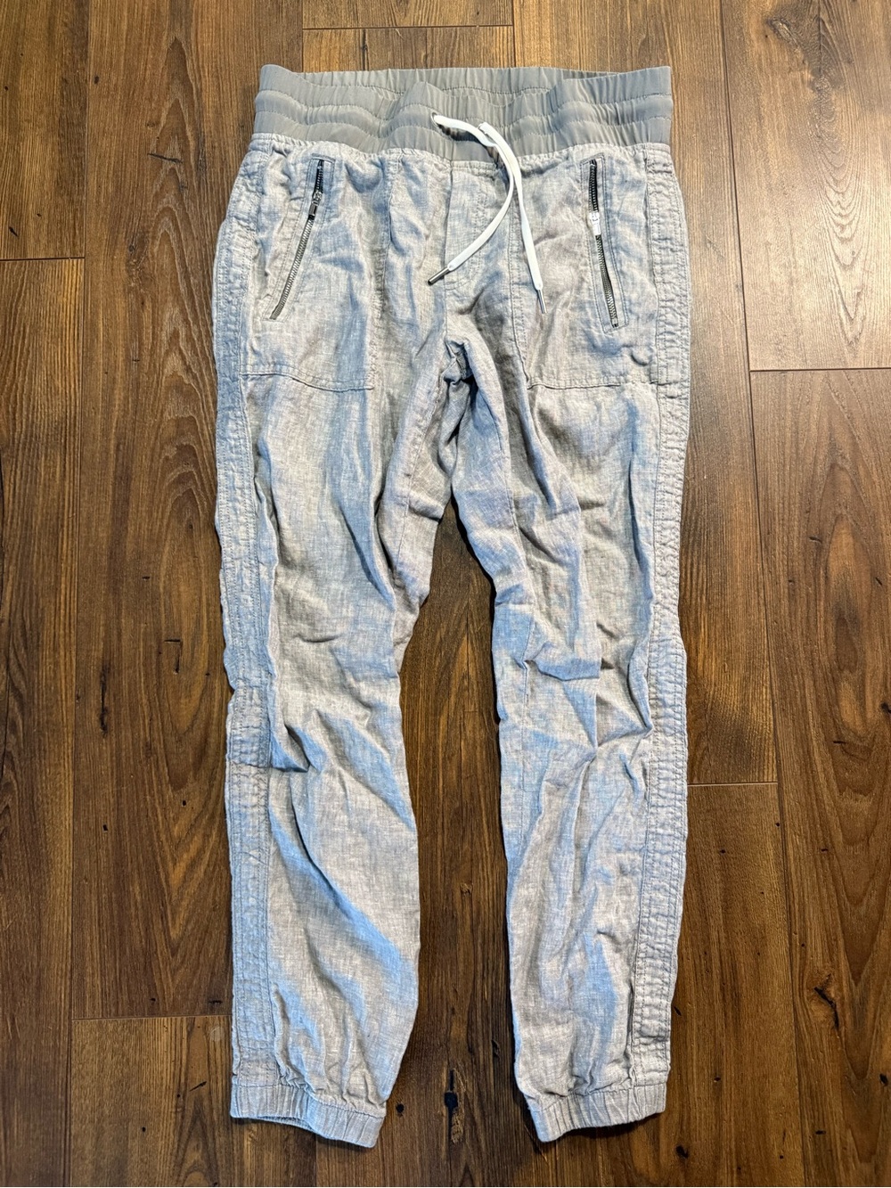 Athleta Women's Beige Cabo Linen Jogger Pants Size 4